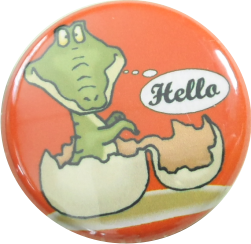 Hello Krokodil Button